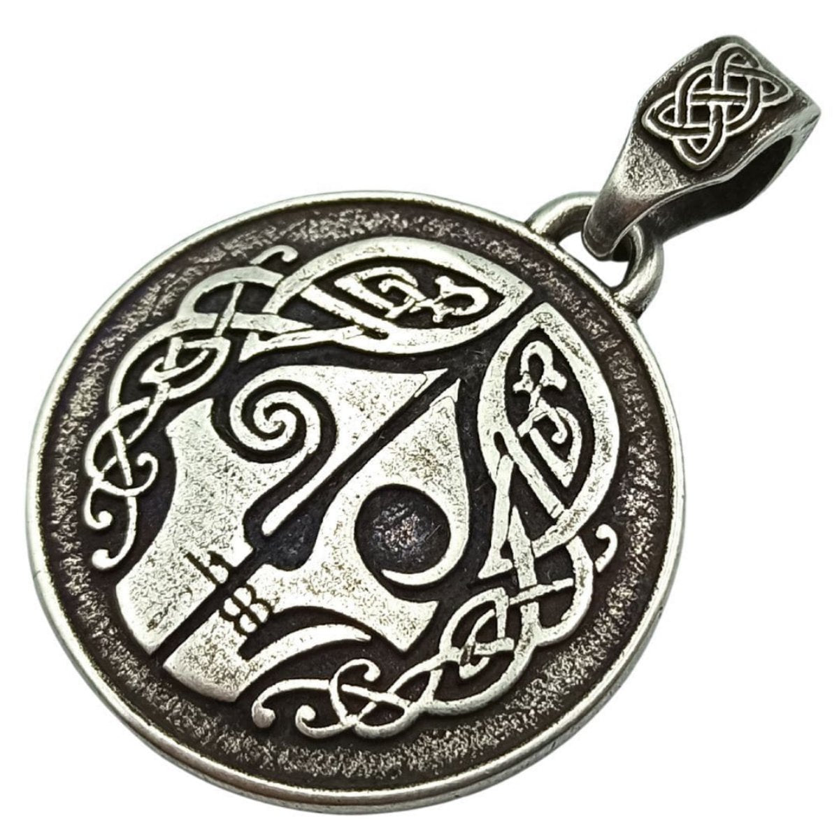 Hel goddess pendant Silver plating