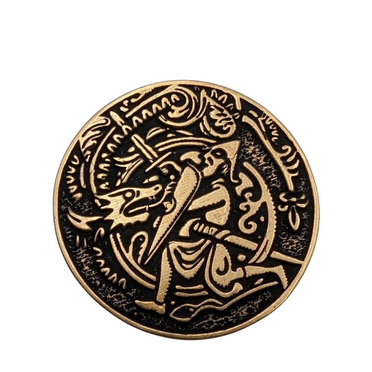 Helm of Awe custom coin