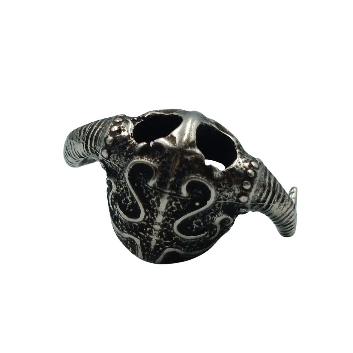Horned viking helmet paracord bead