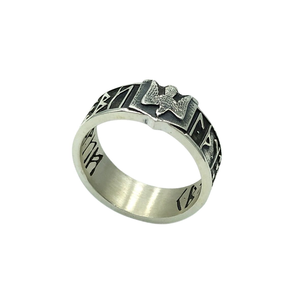 Slavic ethnic mens ring “іду на Ви”