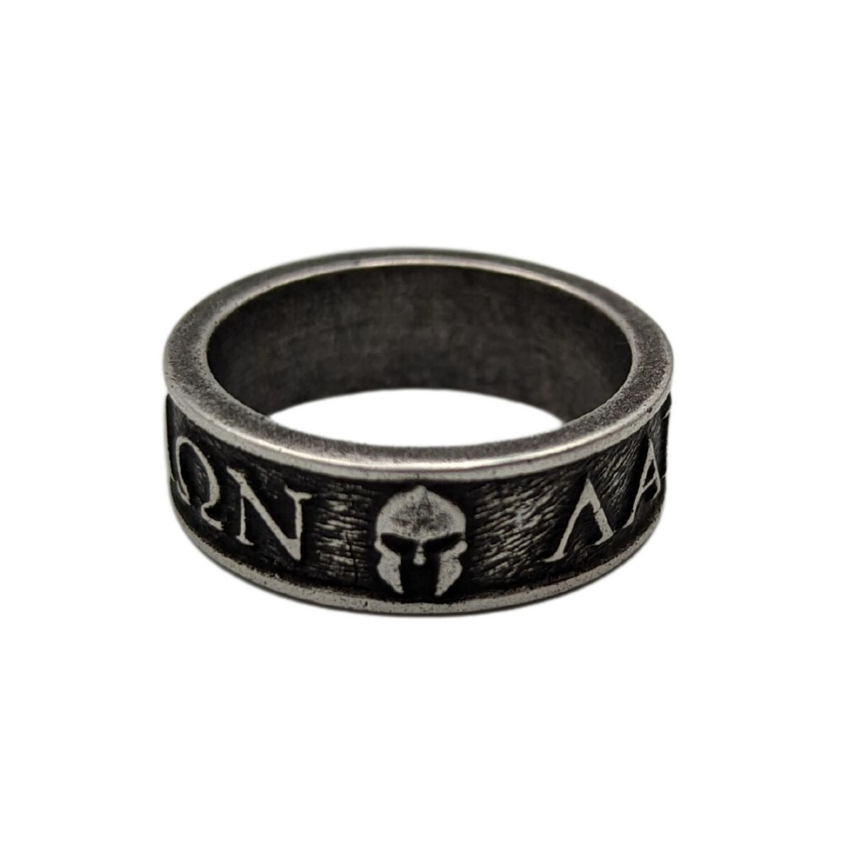 Molon Labe ring 7 US Silver plating