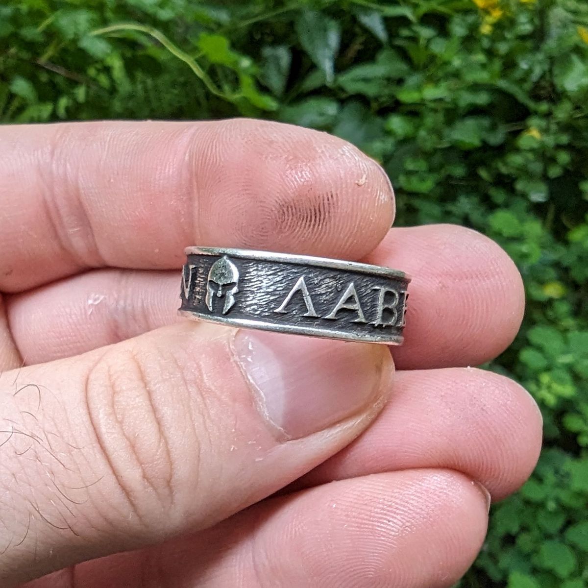 Molon Labe ring