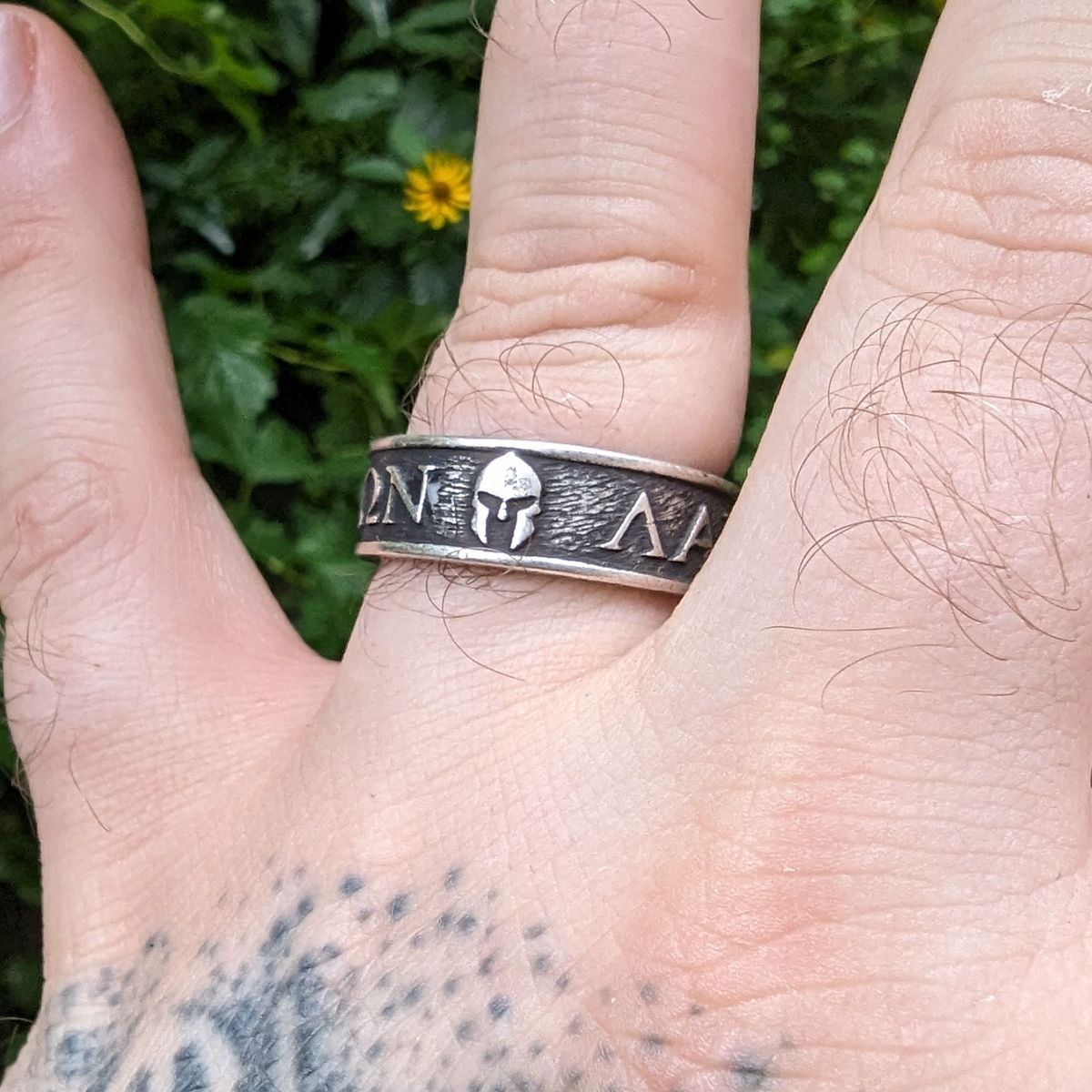 Molon Labe ring