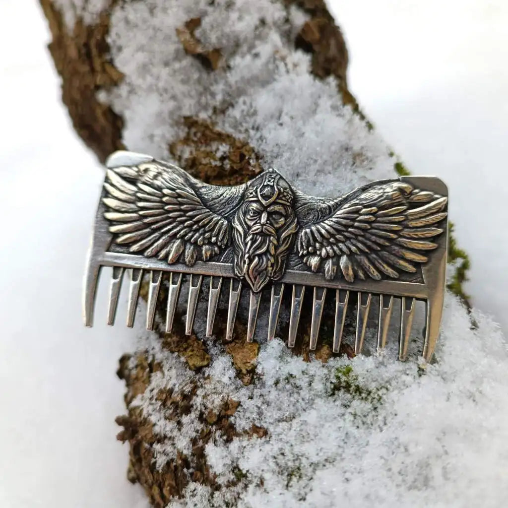 Odin with ravens beard Viking comb