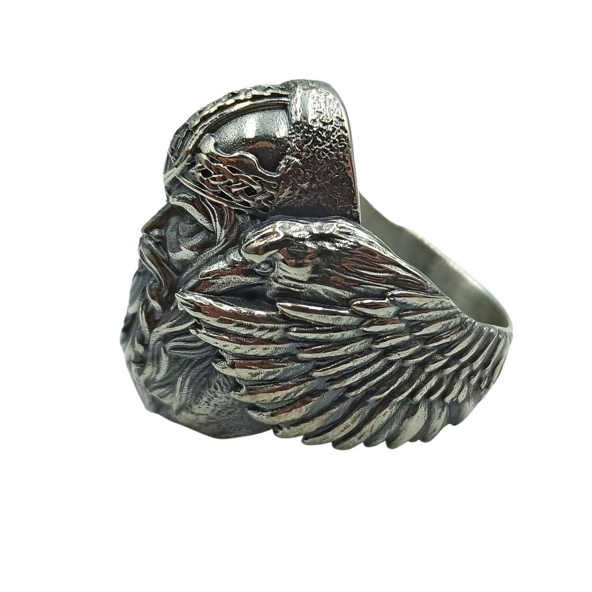 Odin with ravens signet ring