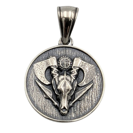 Wolf Skull pendant Silver 925
