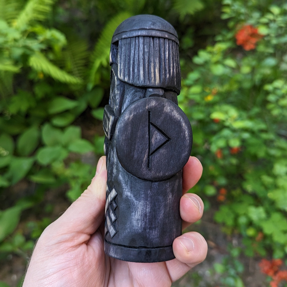 Thor pagan wooden figurine