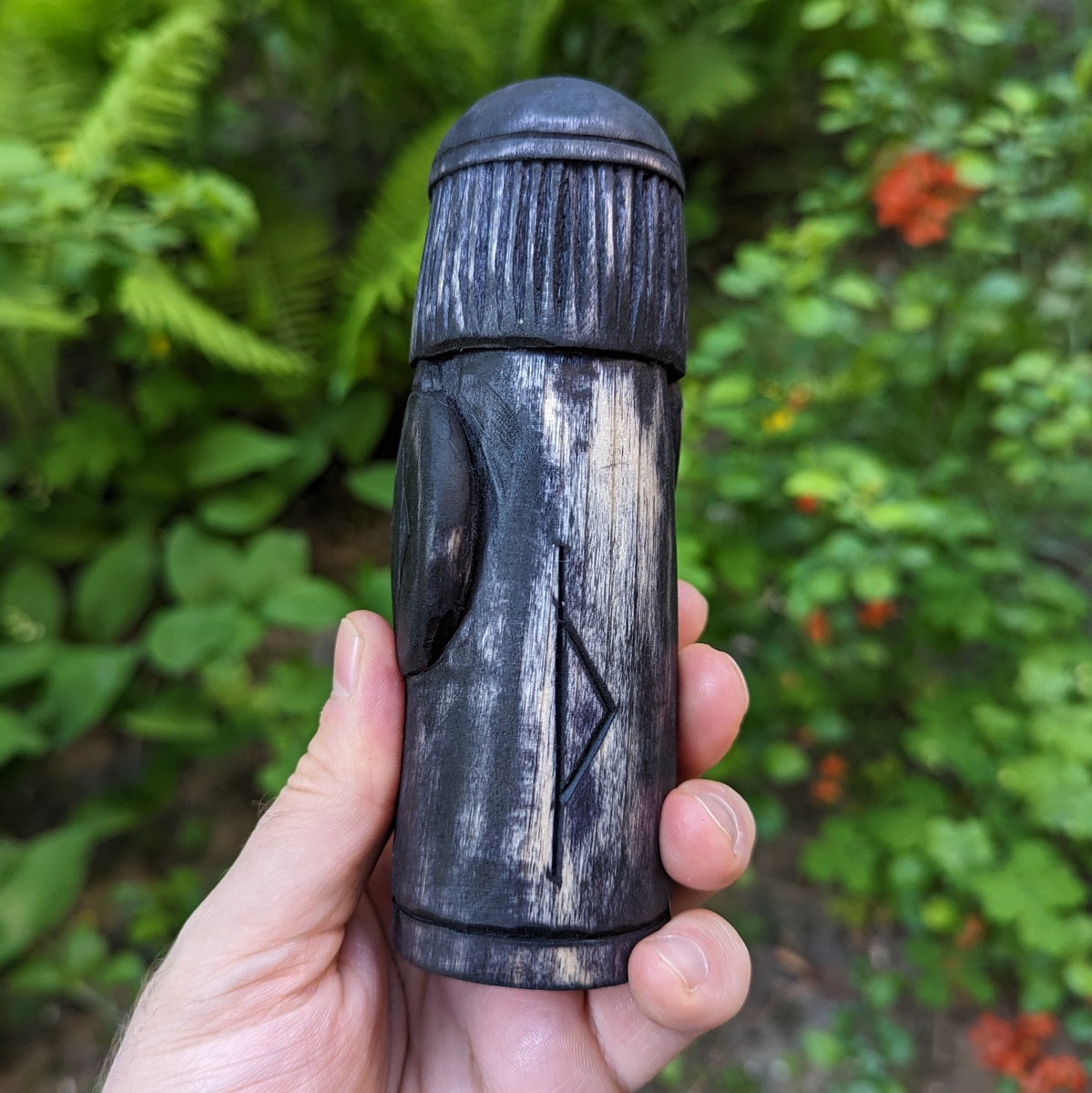 Thor pagan wooden figurine