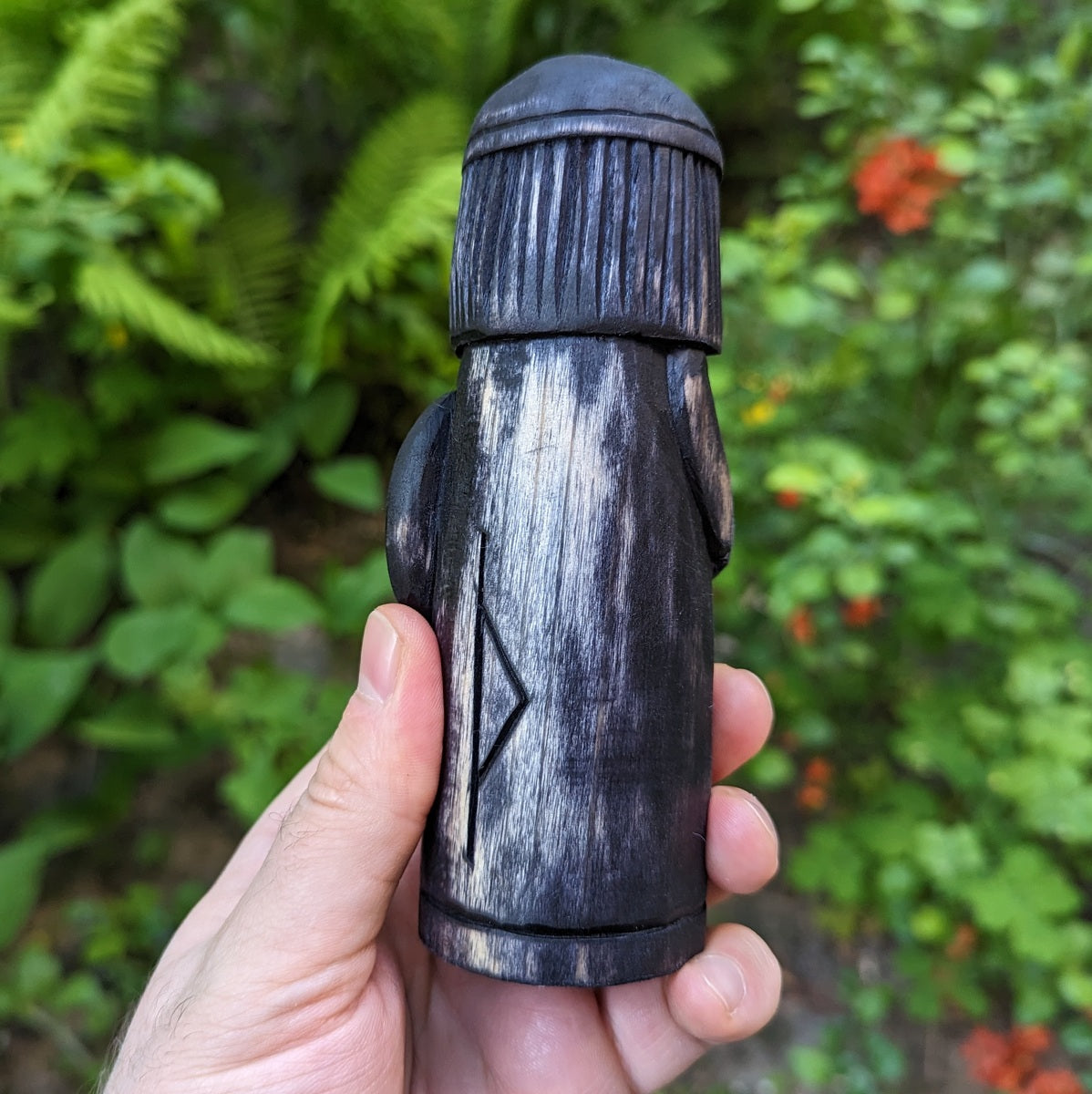 Thor pagan wooden figurine