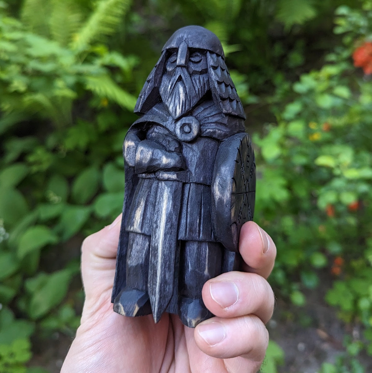 Danish Viking wooden figurine