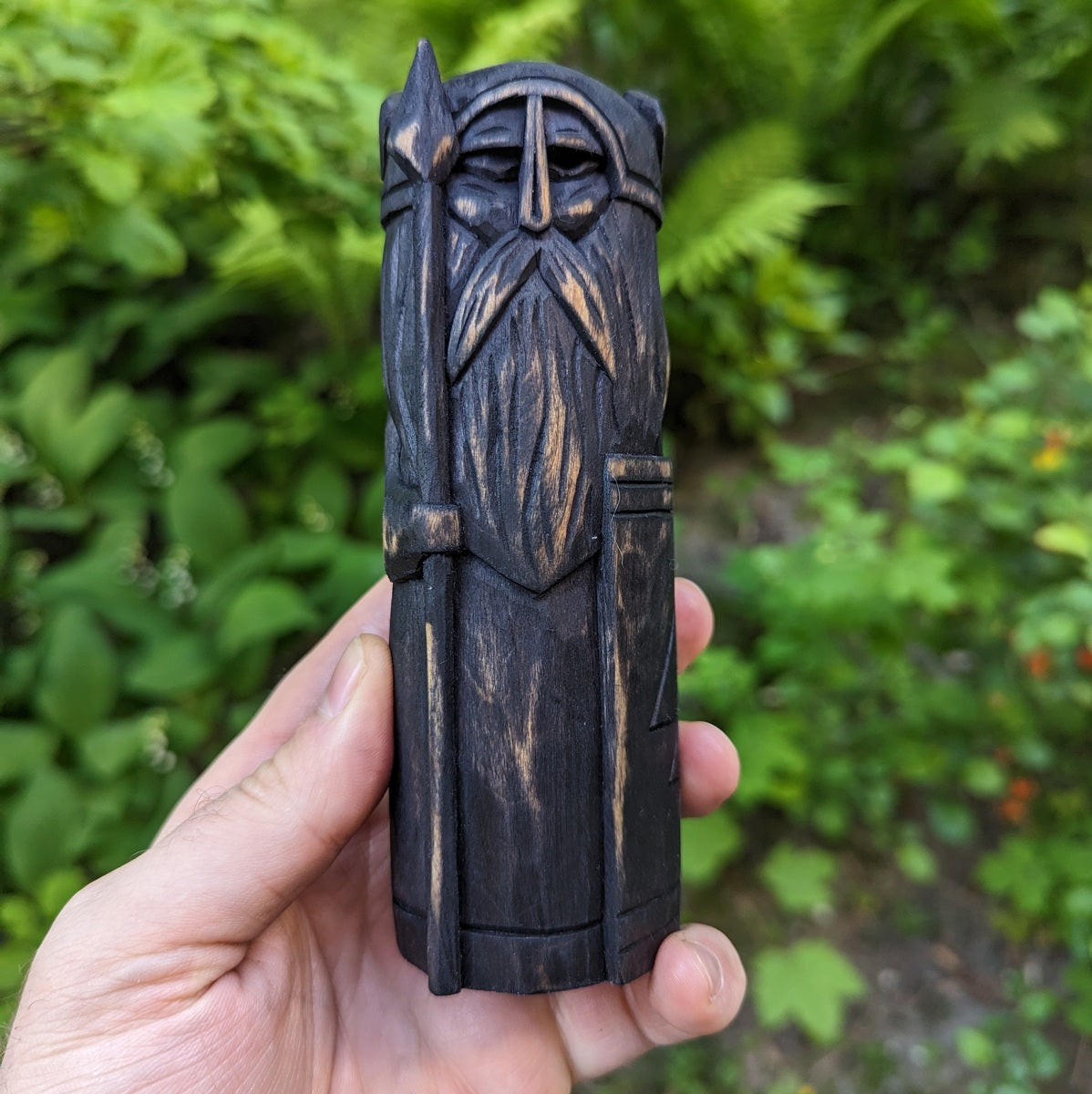 Odin Allfather wooden figurine