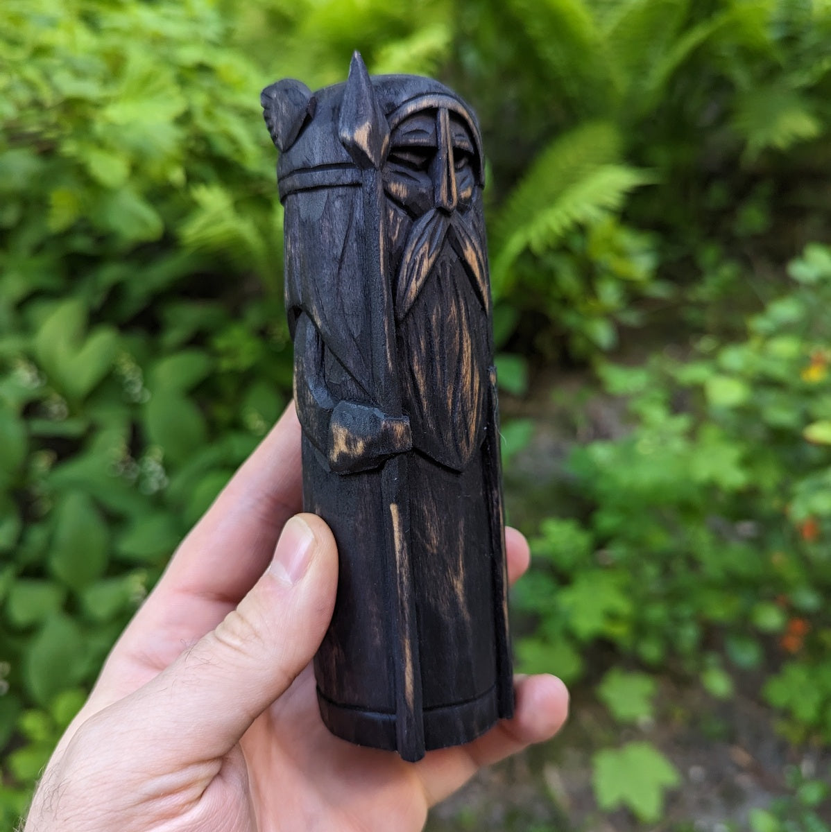 Odin Allfather wooden figurine