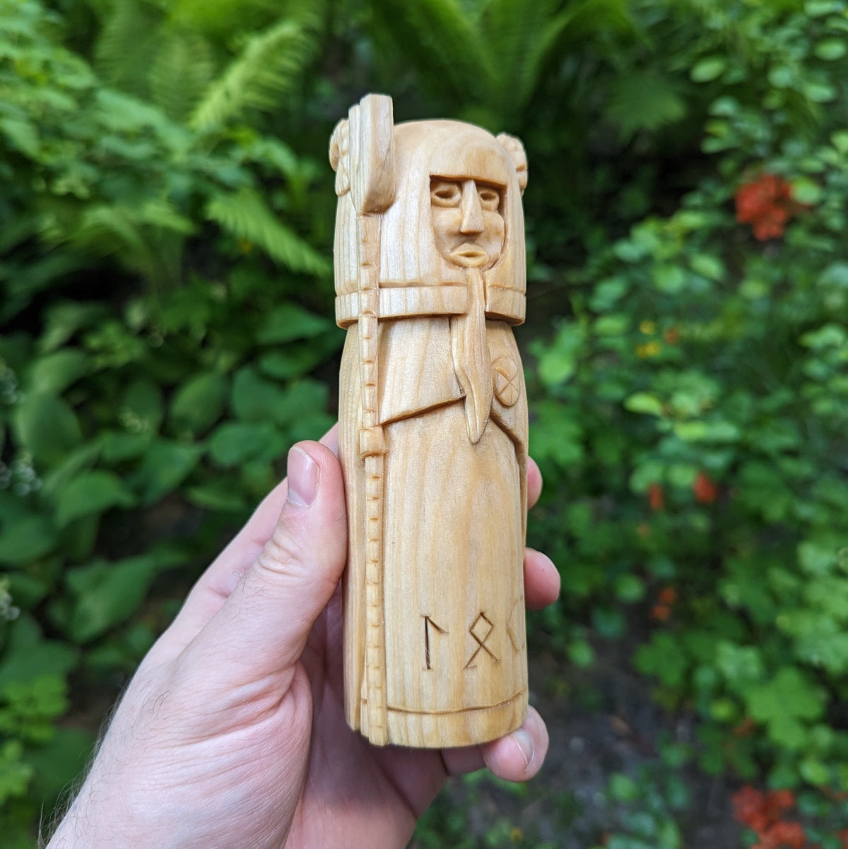 Loki wooden figurine