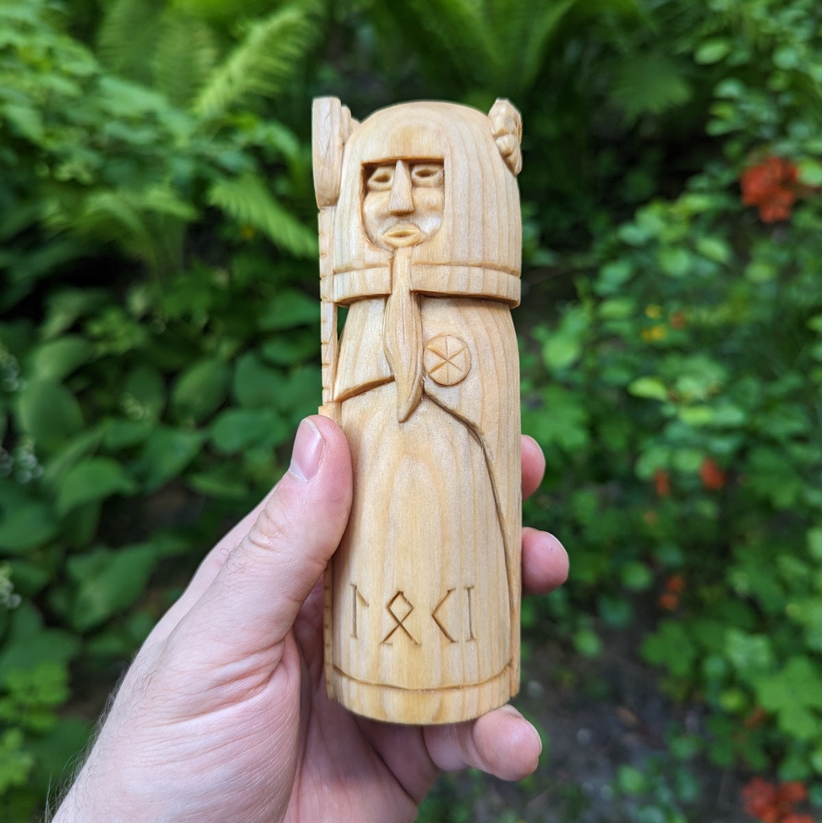Loki wooden figurine