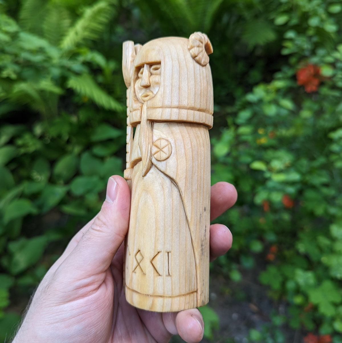 Loki wooden figurine