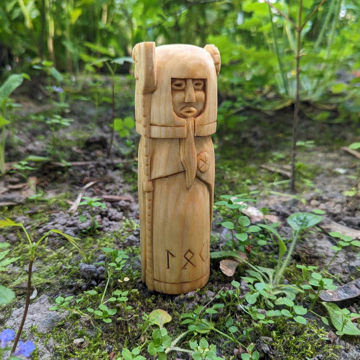 Loki wooden figurine