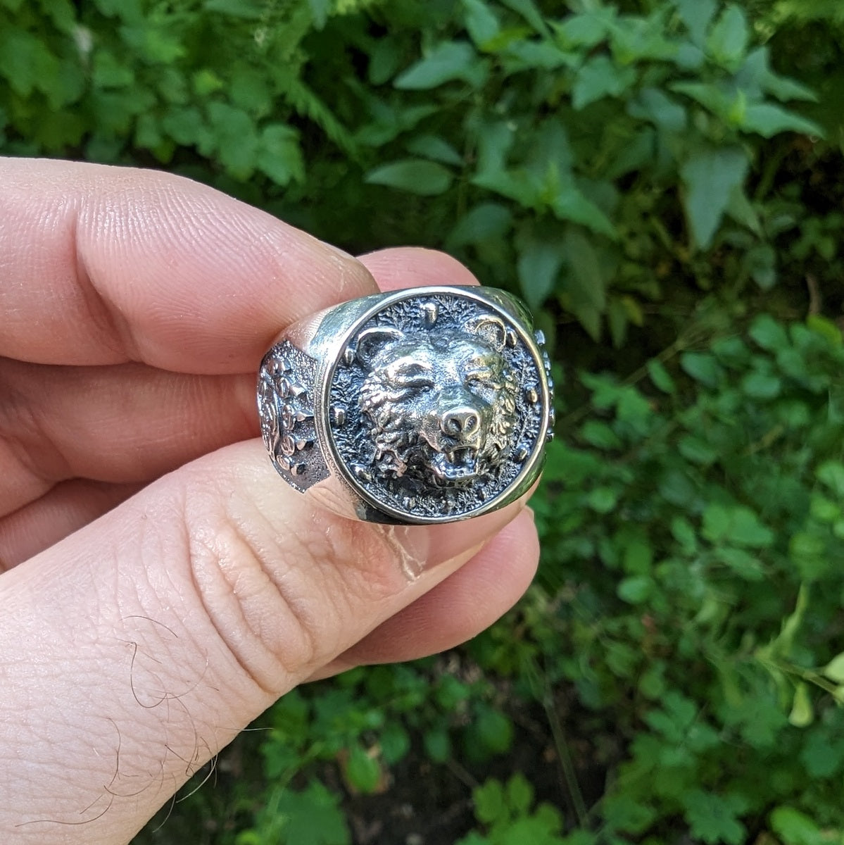 Viking bear ring v2