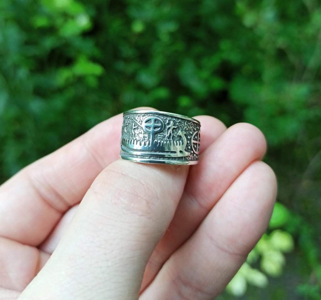Norse Petroglyph ring