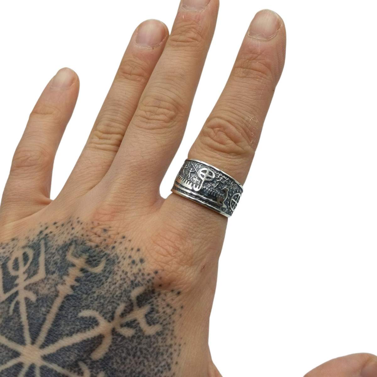 Norse Petroglyph ring