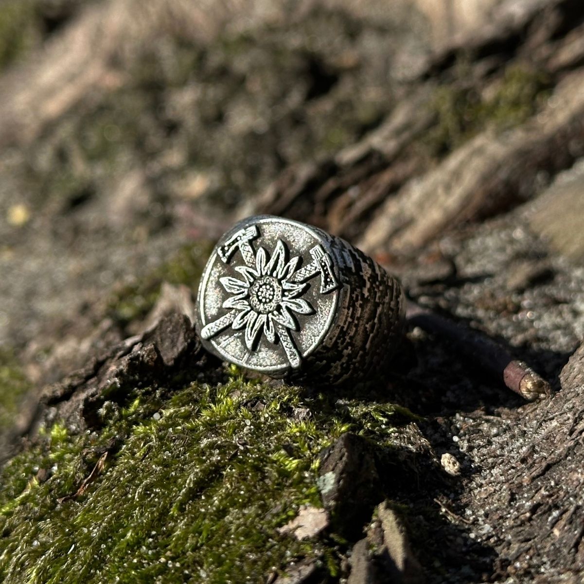 Ukrainian Mountain Infantry ring 6 US Silver plating