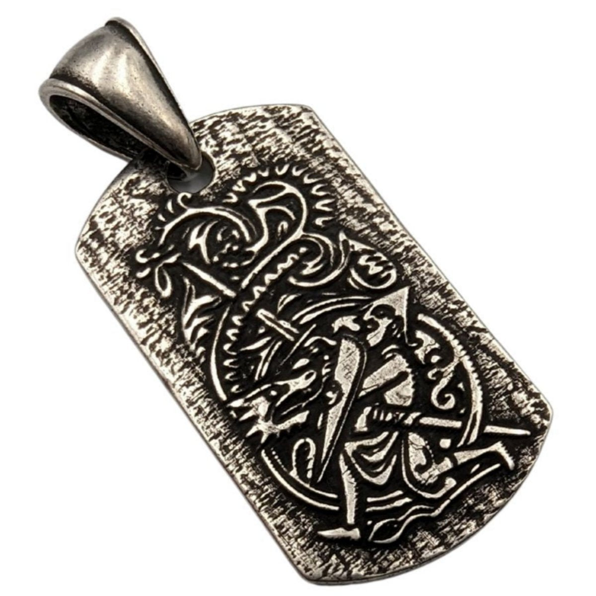 Sigurd and Fafnir Aegishjalmur pendant