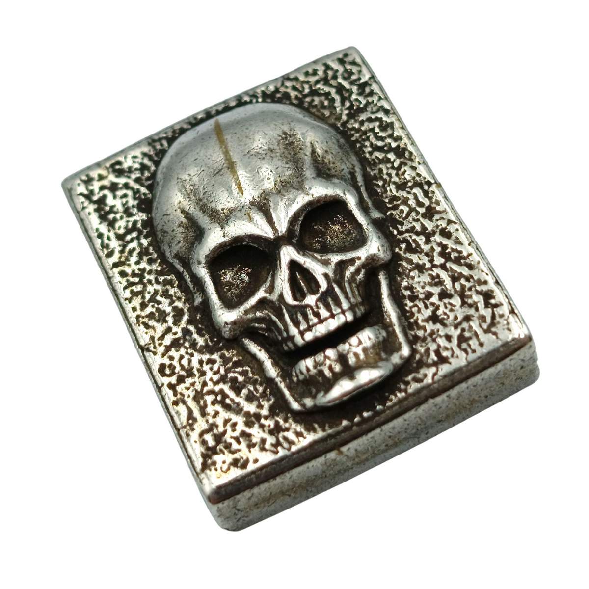 Skull bronze Molle clip Skull 01 Silver plating