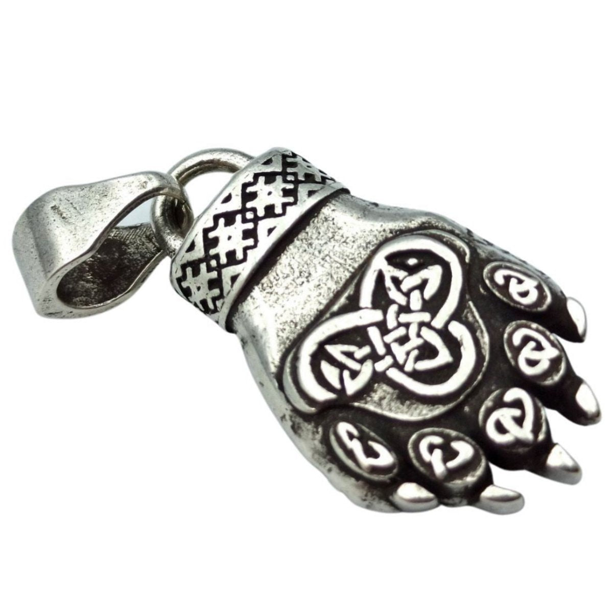 Bear paw pendant Slavic jewelry