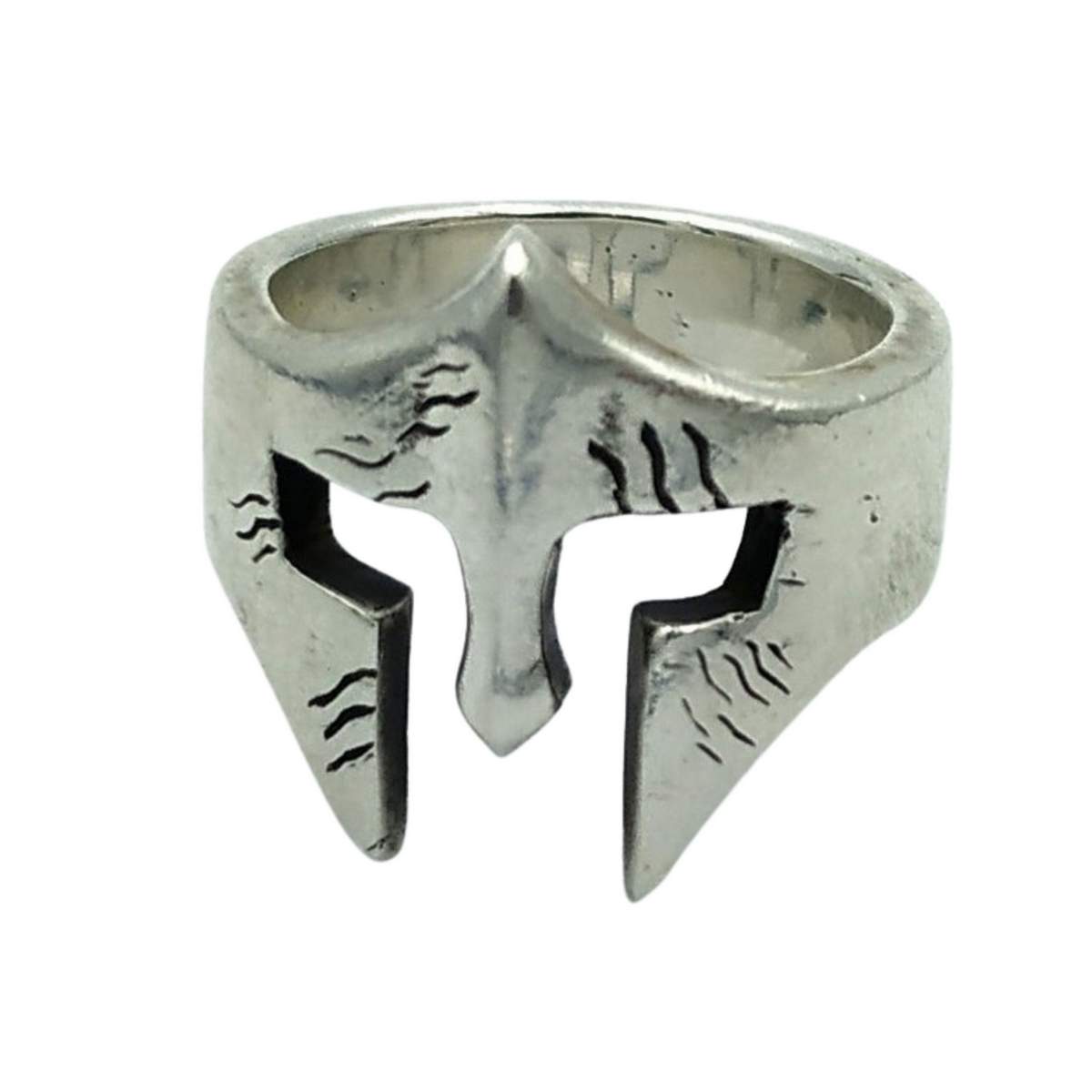 Spartan warrior ring 6 US Silver 925