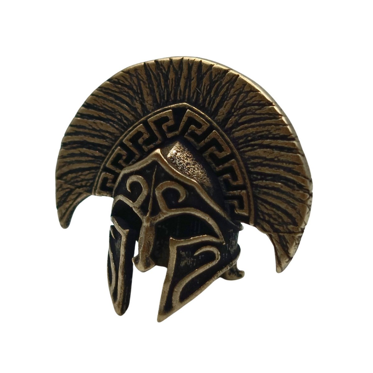 Spartan officer helmet paracord bead   