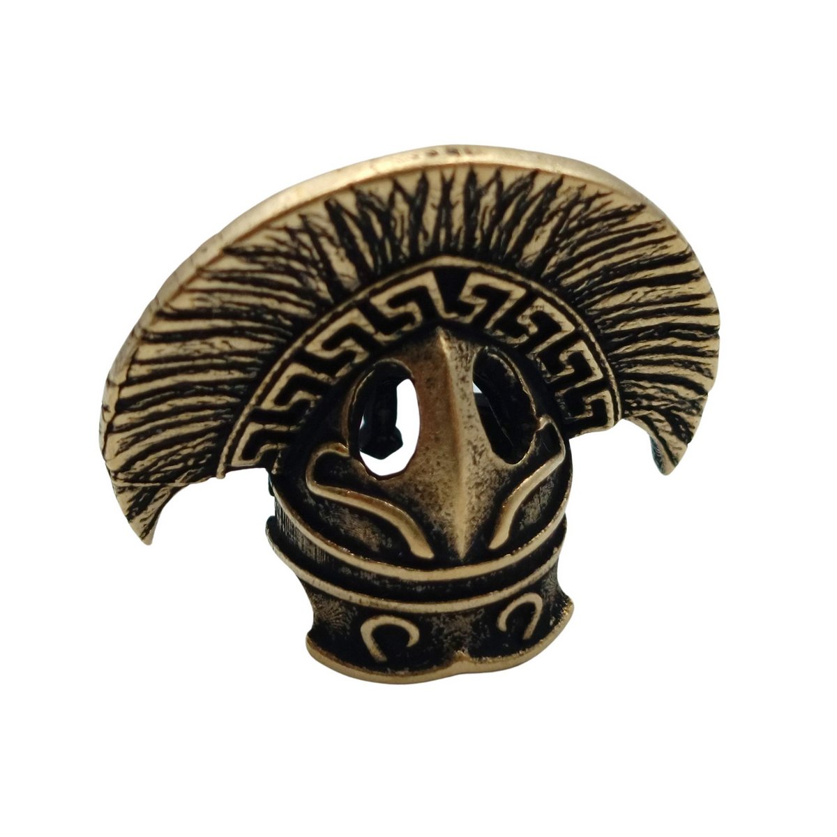 Spartan officer helmet paracord bead