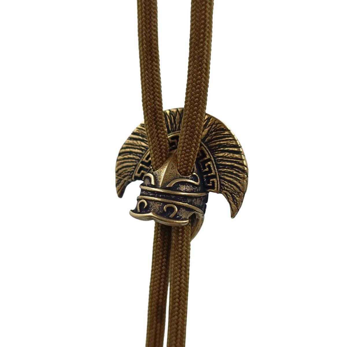 Spartan officer helmet paracord bead
