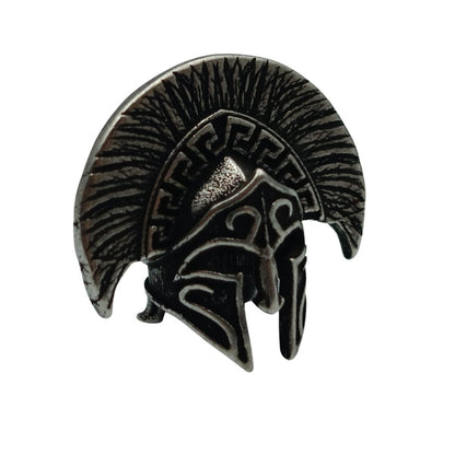 Spartan officer helmet paracord bead Silver plated  