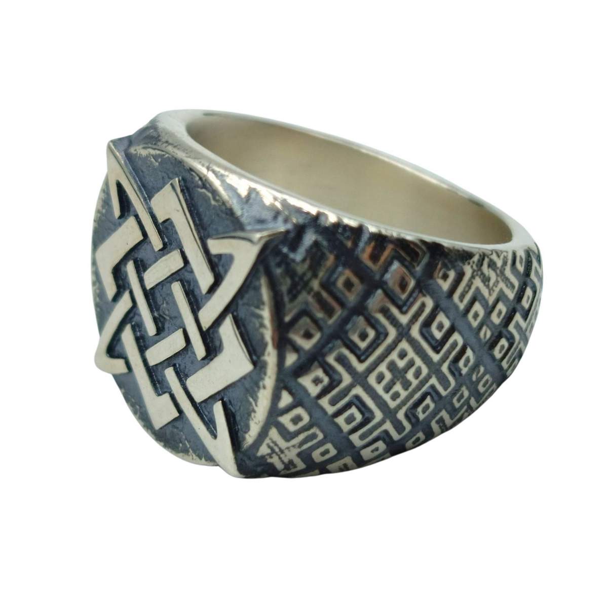 Svarog symbol ring