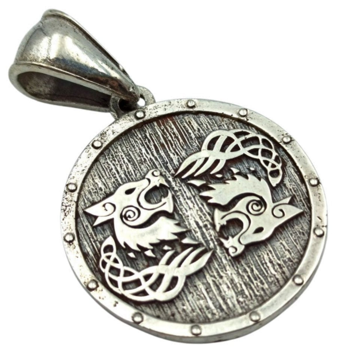 Tyr rune on Viking shield pendant