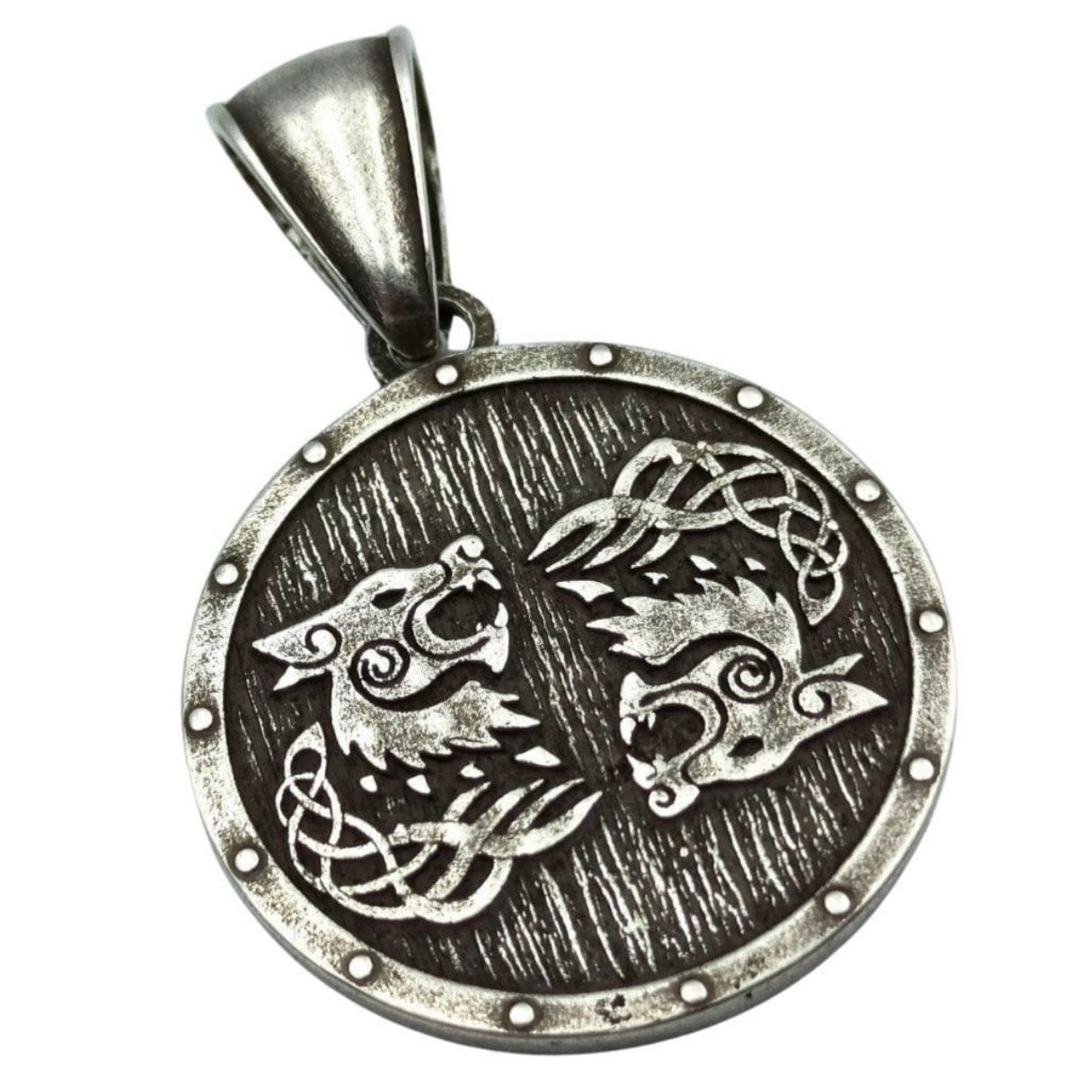 Tyr rune on Viking shield pendant