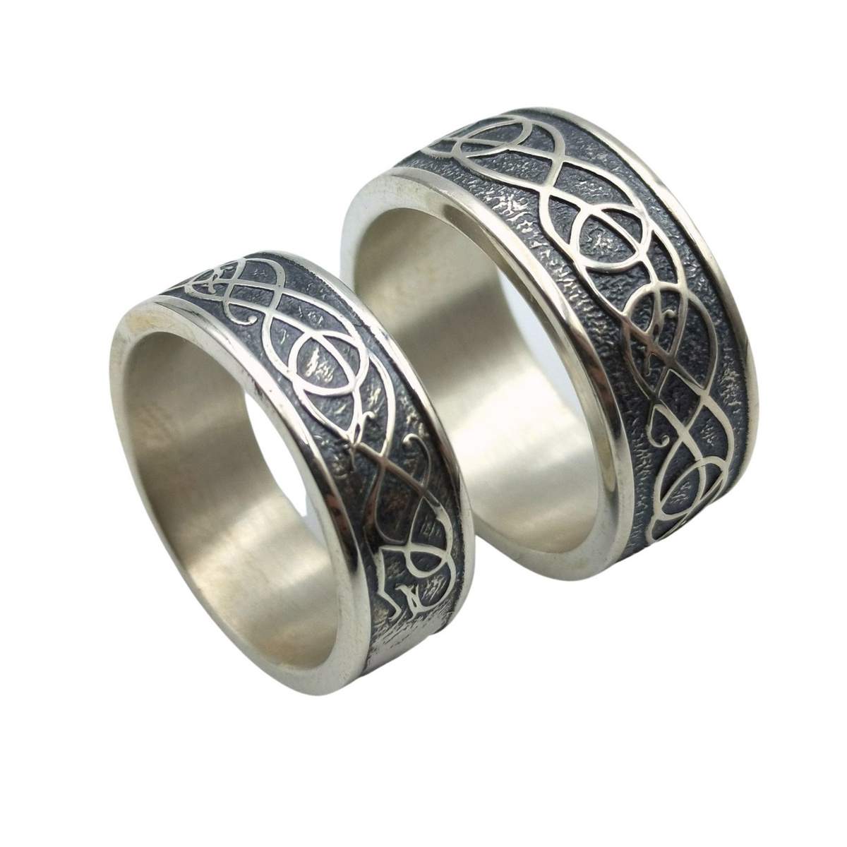 Norse Urnes ornament rings