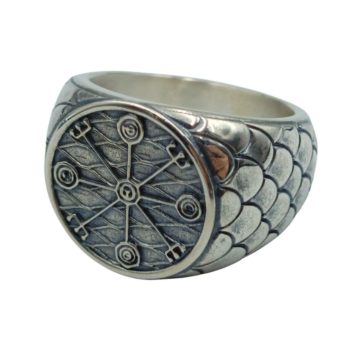 Veidistafur stave ring 6 US Silver 925