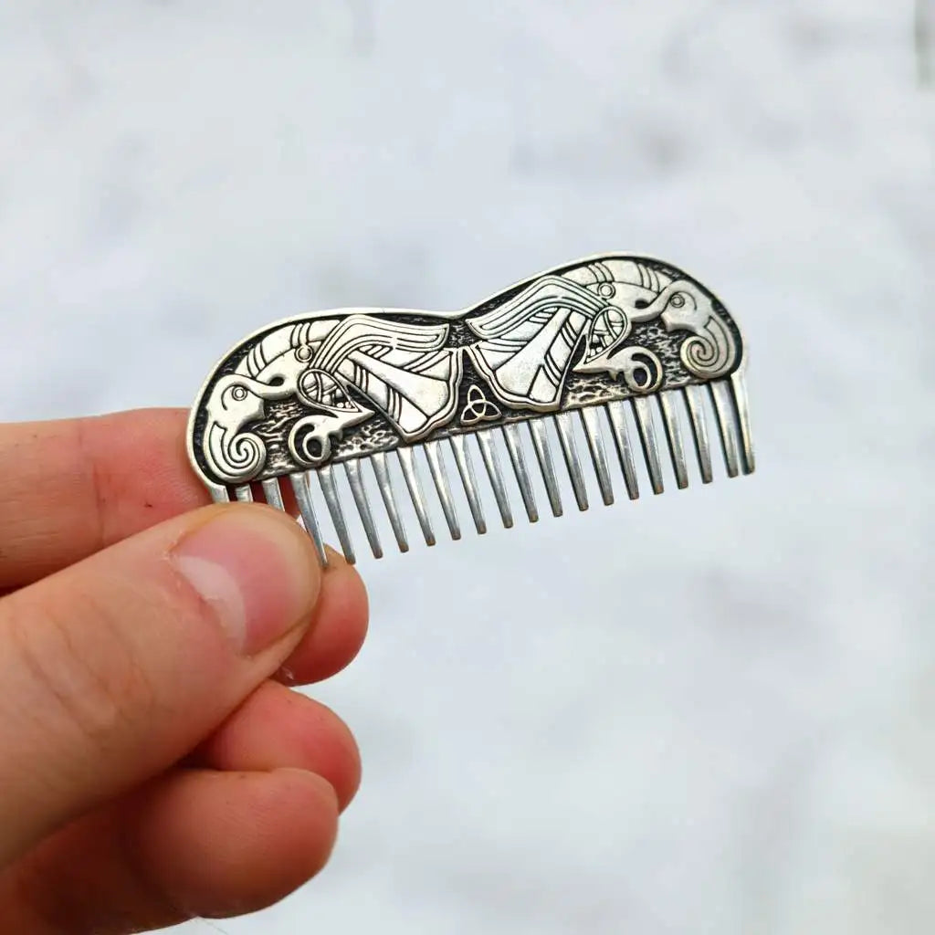 Germanic raven beard Viking comb