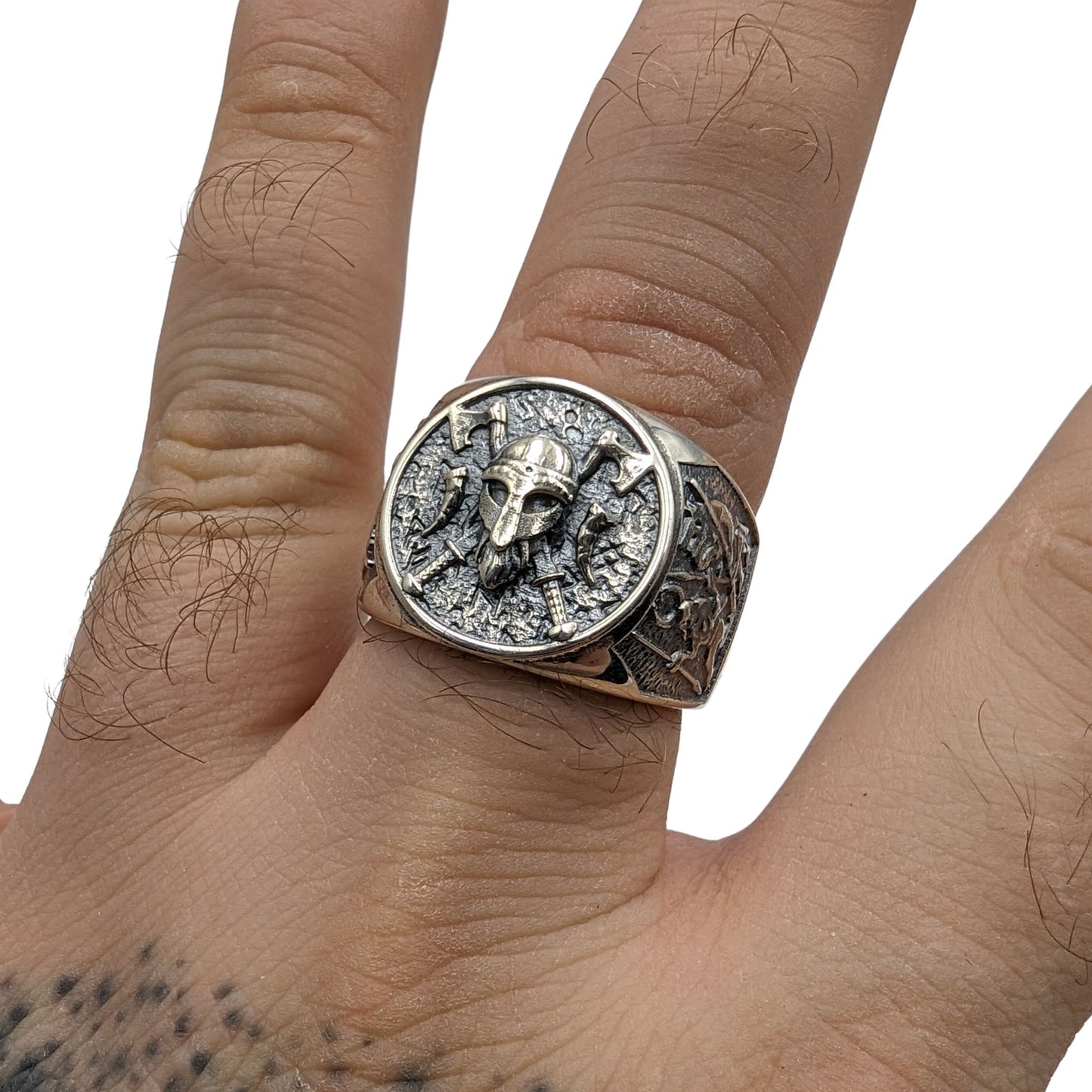 Viking warrior signet ring