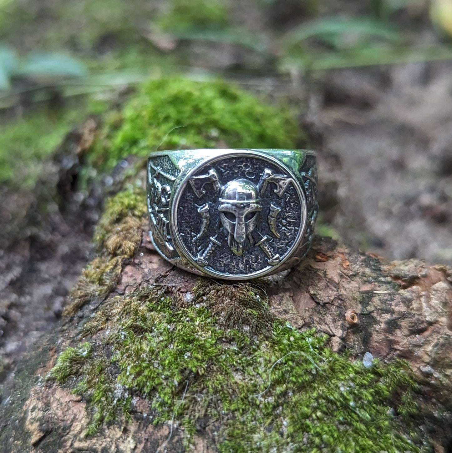 Viking warrior signet ring