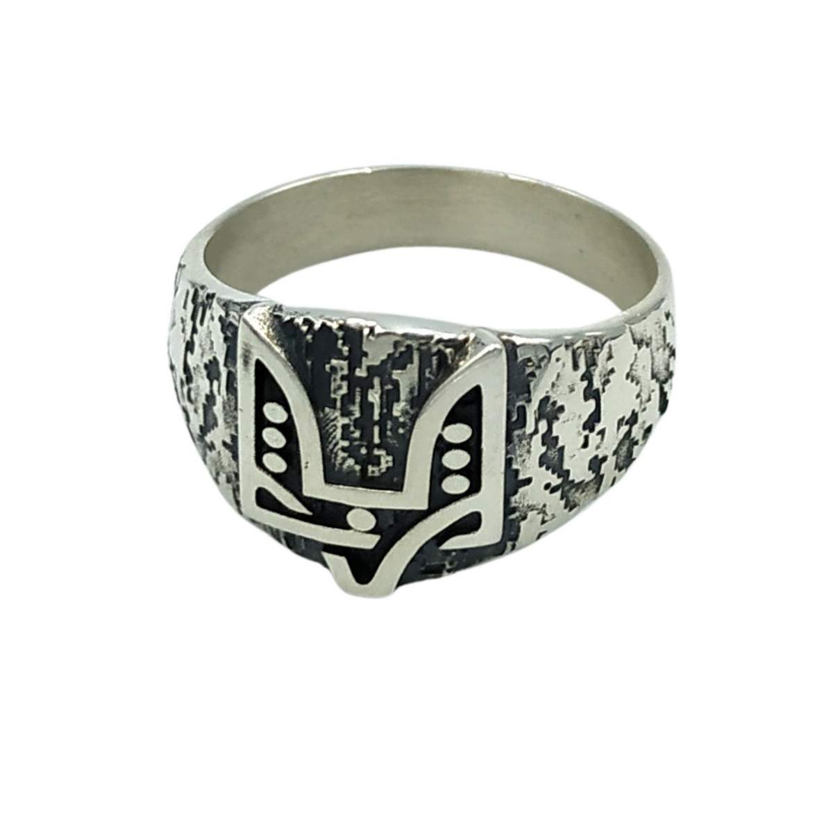 Coat of arms ring Ukrainian ring 6 US Silver 925