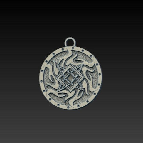 Svarog symbol pendant Silver 925