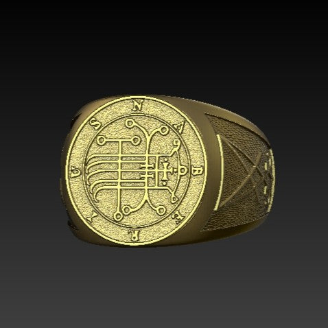 Naberius sigil ring 6 US Gold plating