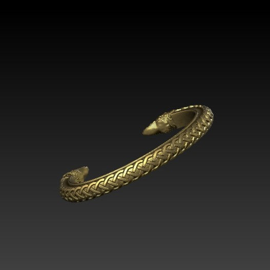 Viking arm ring raven bracelet