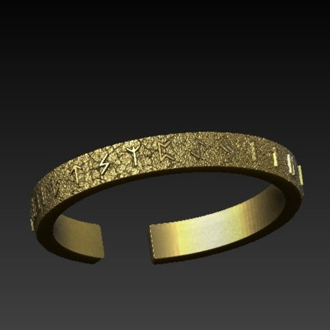 Norse Runes bracelet Gold plating