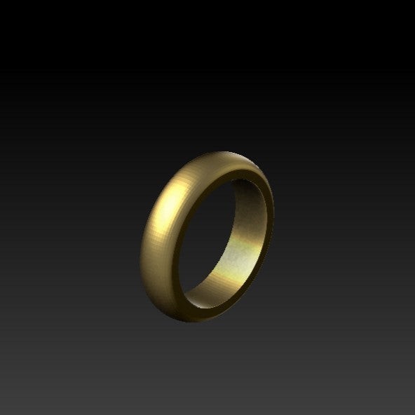 Minimalist simple ring 6 US Gold plating