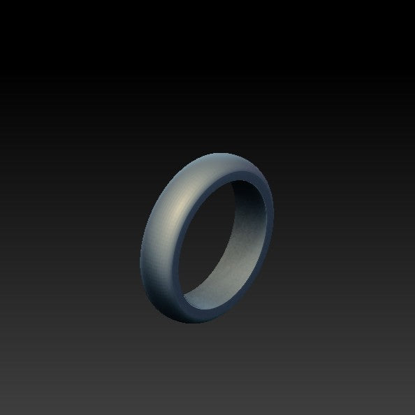 Minimalist simple ring 6 US Silver 925