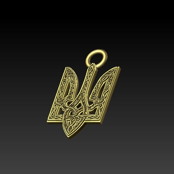Ukrainian Trident Mammen pendant