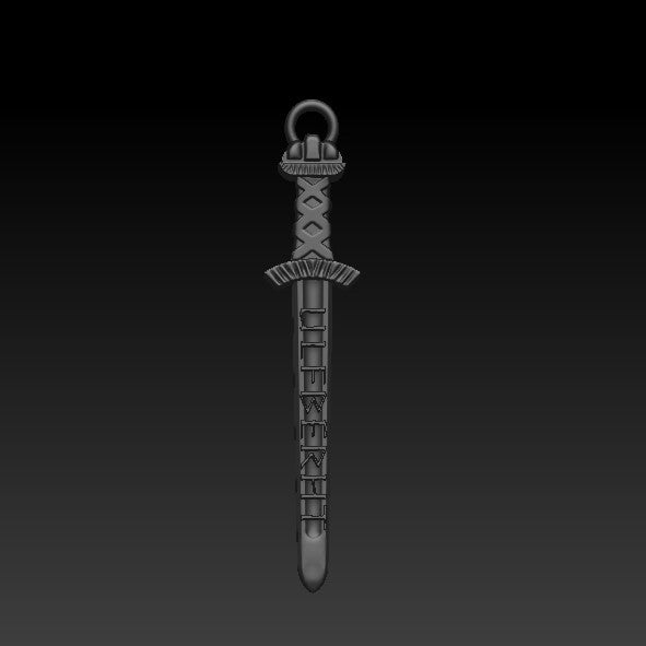 Ulfberht sword pendant Silver plating