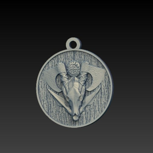 Wolf Skull pendant Silver 925